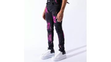 New Design Men'S Jeans Custom Starry Sky Hand-Painted Skinny Denim Fashion Pants1