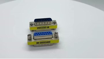 D-Sub DB15 MINI GENDER CHANGER CONNECTOR MALE TO FEMALE 15 Positions for signal transmission and interface adaptation
