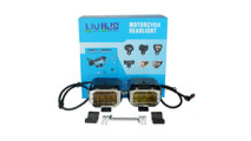 HJG Hot Selling Mini Lens LED motorcycle light bulbs white yellow spotlight motor lighting accessories1