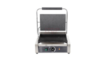 Mini Electric Griddle: Full Grooved Non-Stick Sandwich Maker1