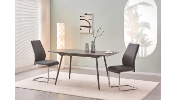 Double handed operation dining table operation method