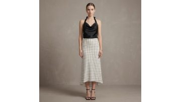 Polka Dot Midi Skirt