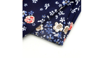 Custom Flower Design 96% Polyester 4% Spandex Jersey Digital Print Floral Knitting Fabric1