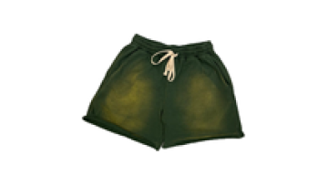 Wholesale Blank Custom Logo Printed Vintage Acid Washed Shorts Men1