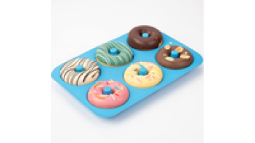 Bpa free Silicone Donut Mold for 6 Doughnuts Food Grade Silicone Bagels Baking Pan, Non-Stick, Dishwasher Safe, Heat Resistant1