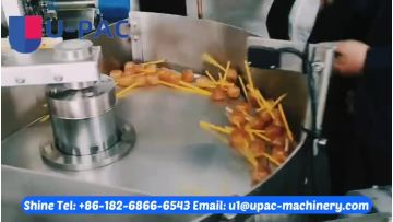 UP-320S double twist lollipop wrapping machine .mp4