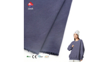 Newest Design Print Terry Fabric 88% Cotton 12% Poly Plain Fabric French Terry Fabric for Lady Hoodie1
