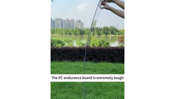 Transparent PC durable sheet