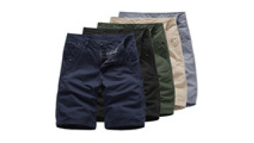 100% Cotton Men's PMS-38 Solid Color Summer Breeches Cropped Pants Sports Shorts1