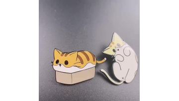 Custom Logo Cat Enamel Pin Badge