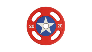Captain America PU Barbell Plates