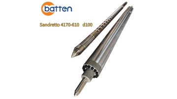 Sandretto 4170-610 D100 Alloy Screw Barrel