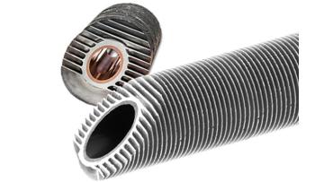Extruded finned tube