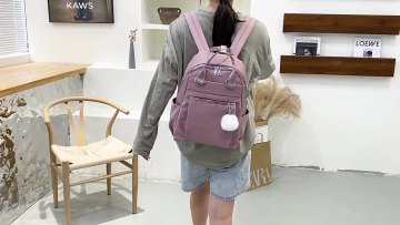 New fashion designer pink waterproof backpack girl anti theft bagpack ladies backpacks for school double shoulder strap backpack1