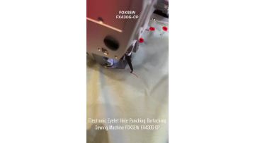 Automatic Eyelet Hole Punching Bartacking Sewing Machine FOXSEW FX430G-CP