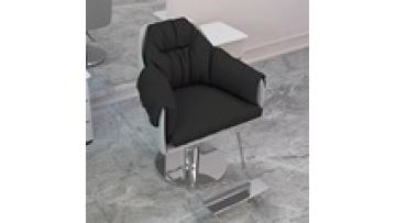 Free sample  Hot sale  Lifting rotating PU leather stainless steel beauty salon swivel hair cutting styling barber chair1