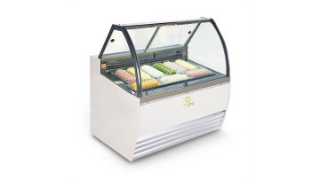 Glass Lid Display Freezer Cakes 2 Door Table Top Ice Cream Dipping Cabinet Supermarket Stainless Steel Gelato Freezer Popsicle1
