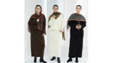 Custom High Quality Muslim Women Suit 2 Piece Set Muslim Women Summer Muslim Women's Clothes1