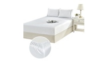 Factory direct price microfiber full queen king size fitted sheets white color bed fitted sheet set for living room1