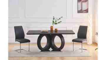TL-23A43 Modern High-Back Dining Chair With PU Leather