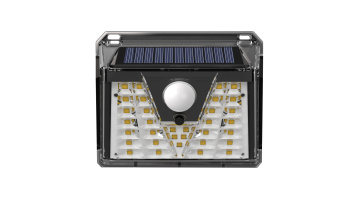 ABS+PC+Polysilicon solar panel  PIR LED ABS PC Sensor Solar Wall Light1