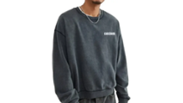 Acid Wash Vintage  Streetwear hip hop washed heavy cotton long sleeve drop shoulder oversized1