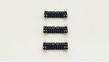 1.27mm Pitch Pin Header Dual Row Right Angle SMT Pins 5-20: No Connect SQ0.4mm H:2.5mm 2*12P