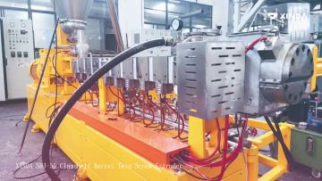XINDA SHJ-50 Clamshell Barrel Twin Screw Extruder