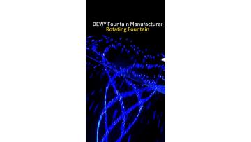 Rotating flower basket fountain