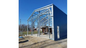 Large span steel frame workshop