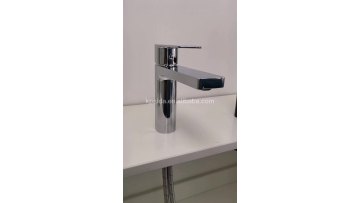 Square Zinc Chrome Hot Water Mixer Taps