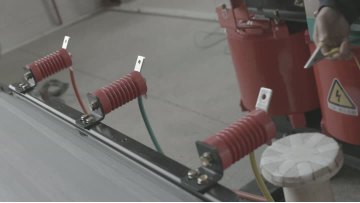 Dry-type transformer factory test