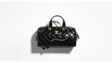 Classic Black Bowling Bag