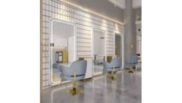 Barber shop high definition Single double-sided Explosion proof lenses floor hairdressing led makeup beauty salon mirror1