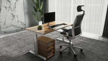 Popular Motorized Modern Adjustable Standing Desk Electric Sit Stand Raising Desk for Office1