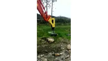 Excavator Cat340d 2L Break Big Stone Mine Hydraulic Hammer Road Rock Breaker Stone Breaker1