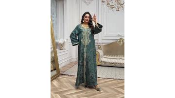 Embroidery Abaya Dress AB487 (1)