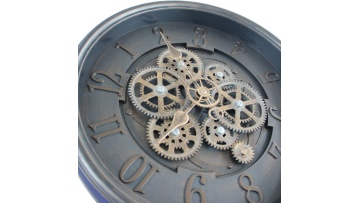 Vintage Mechanical Majesty: Dark Metal Steampunk Timepiece​