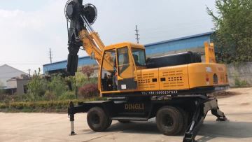 Wheel Drilling rig machine