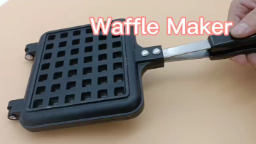 Deep Fill Mini Stove Top Iron Waffle Maker Non-stick Cast Aluminum Waffle Pan Machine1