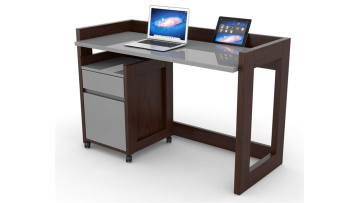 computer desk with cabinet