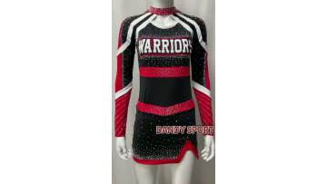 Black and red youth cheer uniforms