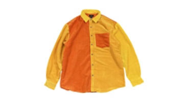 Custom Men Polyester Button Up Shirts High Quality Long Sleeve Corduroy Shirt1