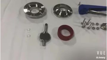 sanitary welded butterfly valve