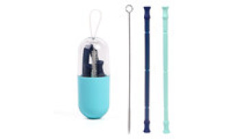 S1 Eco Friendly Collapsible Silicone Drinking Cups With Straw Reusable Biodegradable Straw1