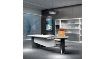 Italian Computer CEO Whit Drawer Amazing Commercial Grade Home Minimalism MDF Luxury Executive Modern Blue and White Office Desk1