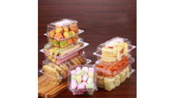 Clear Plastic Clamshell Container for Cake and Pastry Baking and Food Storage1