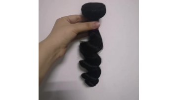 Wholesale Unprocessed Virgin Brazilian 100% Human Hair Bundles Loose Wave Wavy Natural Remy Hair Weft1