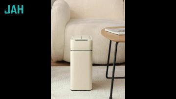 Split stainless steel induction trash can