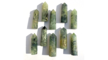 Wholesale Premium Natural Green Prehnite Quartz Crystal Tower Healing Stones1